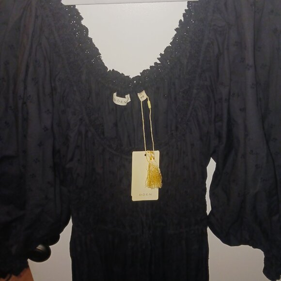 Doen Isolde Cotton-Polplin Midi Dress - Picture 9 of 10